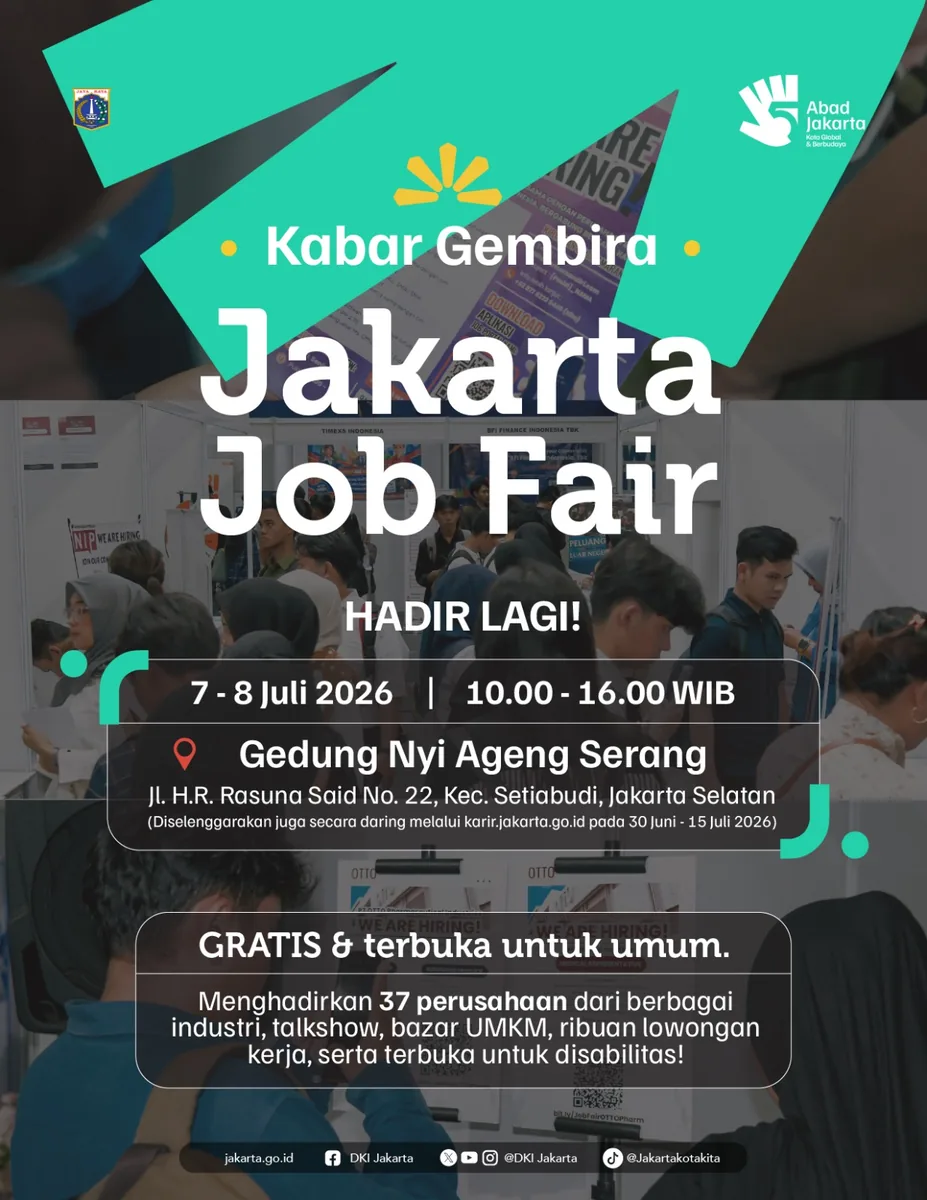 Job Fair Provinsi Sulawesi Tenggara 2026 (Suku Dinas TKTE Wilayah Provinsi Sulawesi Tenggara Barat) : 7-8 Juli 2026